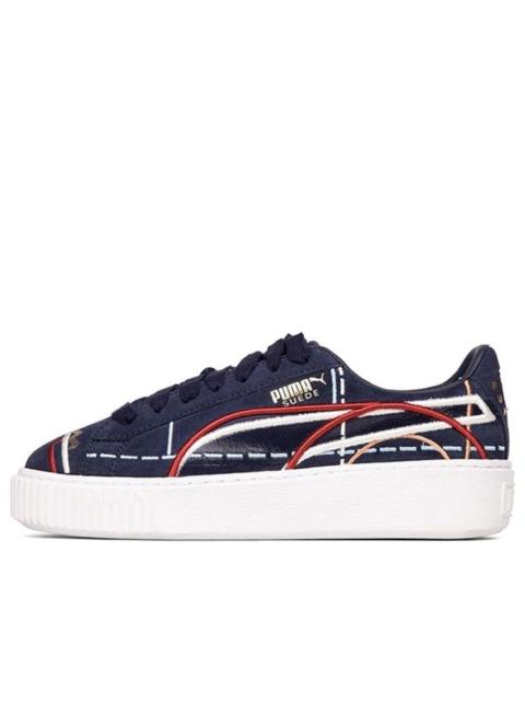 PUMA (WMNS) PUMA Suede Platform Courture 'Blue Red' 366685-02