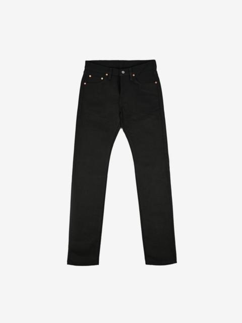 IH-777S-SB 21oz Selvedge Denim Slim Tapered Cut Jeans - Superblack Non-Fade