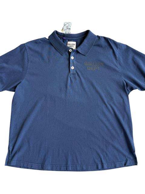 GALLERY DEPT. Logo Polo T-Shirt "Navy & Yellow" GD319