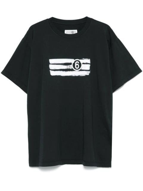 MM6 Maison Margiela Numbers-print T-shirt
