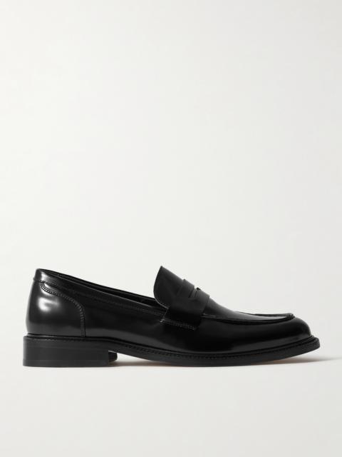 VINNY’s Townee Glossed-Leather Penny Loafers