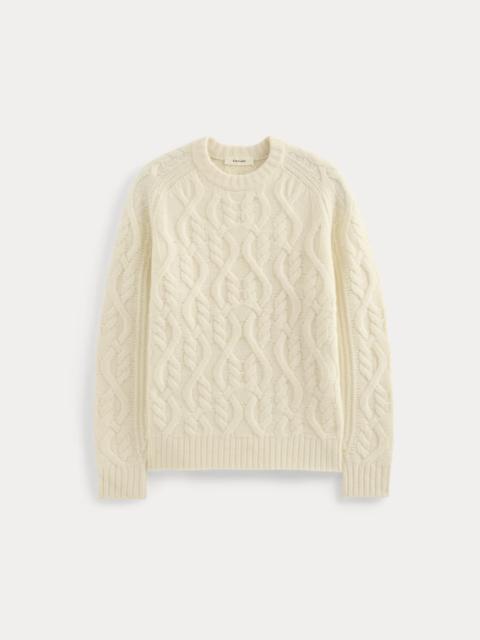 EVERLANE CABLE KNIT CREW IN LUXE MERINO