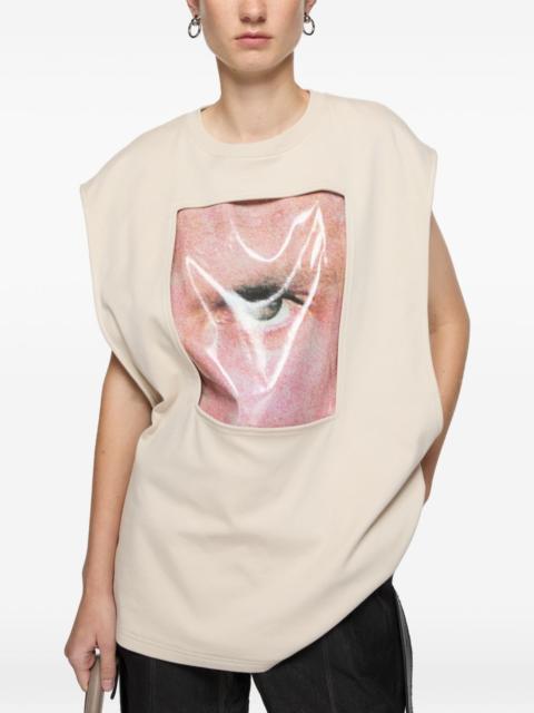 Acne Studios logo-print sleeveless T-shirt