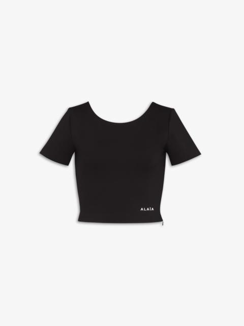 Alaïa FITTED T-SHIRT IN SCULPTING JERSEY