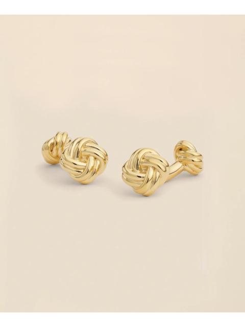 Brooks Brothers Sterling Silver Gold-Plated Knot Cufflinks