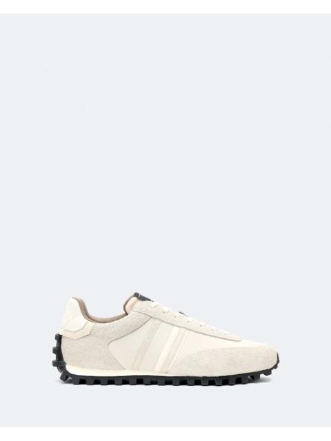 ALLSAINTS ROBIN NYLON AND SUEDE RUNNER SNEAKERS