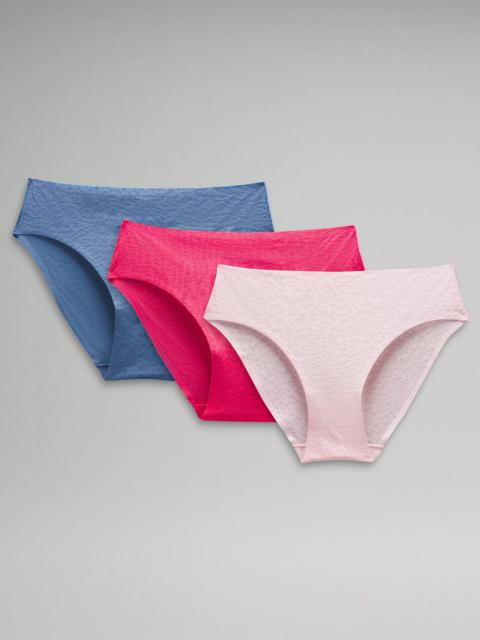 lululemon InvisiWear Mid-Rise Bikini Underwear Performance Lace *3 Pack