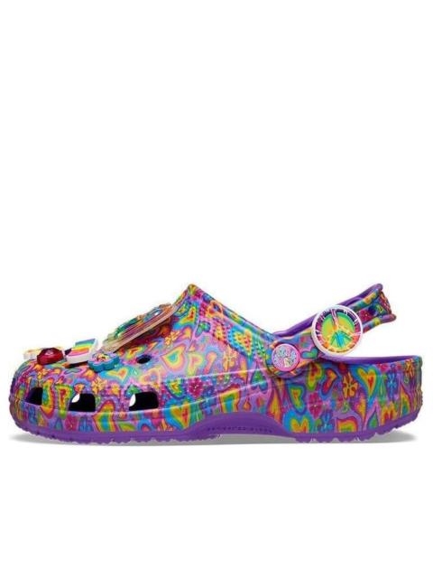 crocs Crocs Lisa Frank x Classic Clog 'Neon Purple Multi Hearts' 207736-573