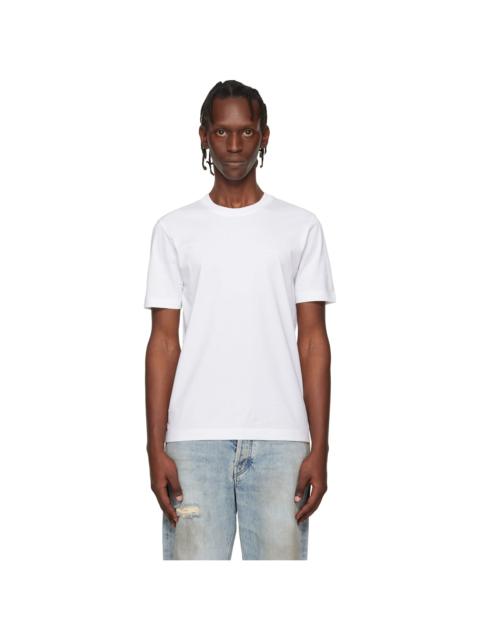 BOSS White Logo Detail Cotton-Jersey T-shirt