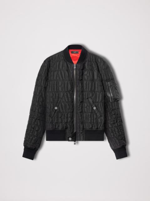 QUILTED AMIRI LOGO BOMBER