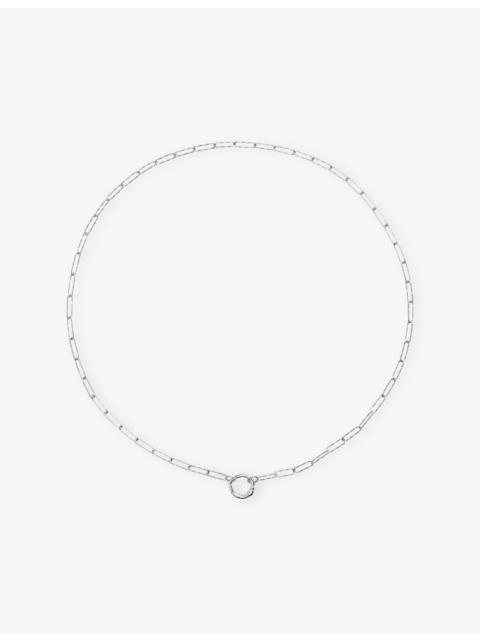 MONICA VINADER Alta Textured Sterling-Silver Chain Necklace