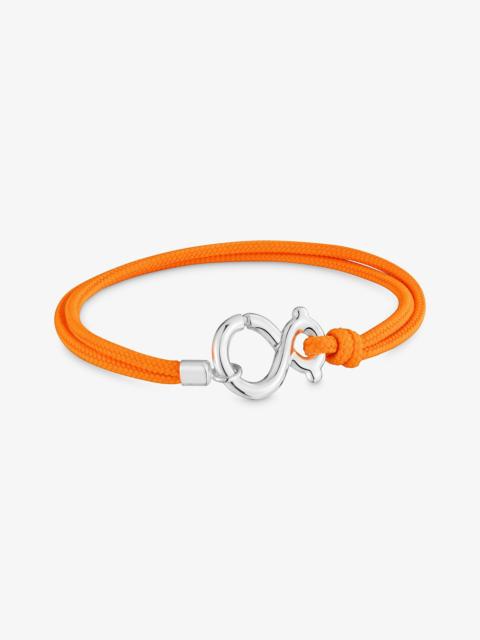 TOUS Silver Bracelet with orange cord TOUS Infinity