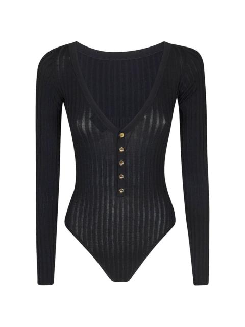 ELISABETTA FRANCHI buttoned long-sleeve bodysuit