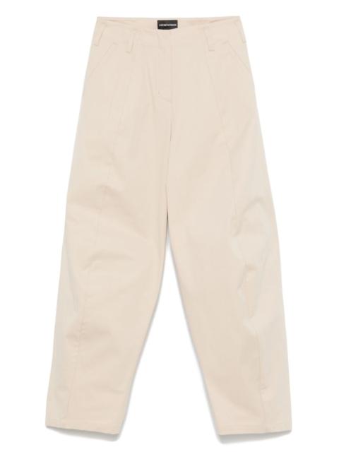 EMPORIO ARMANI raised-seam trousers