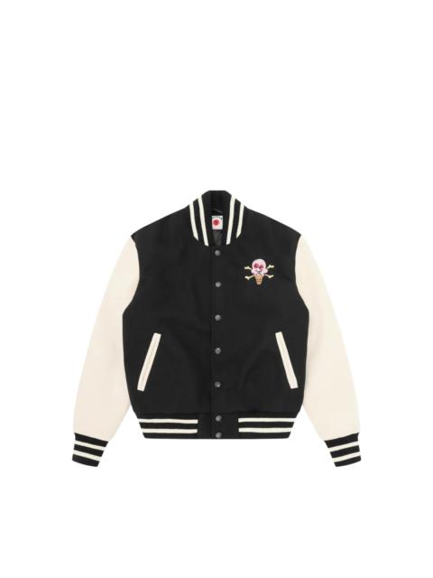 ICECREAM LOGO-PATCH VARSITY JACKET