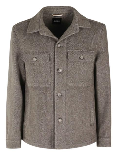 BOSS button-fastening shirt jacket