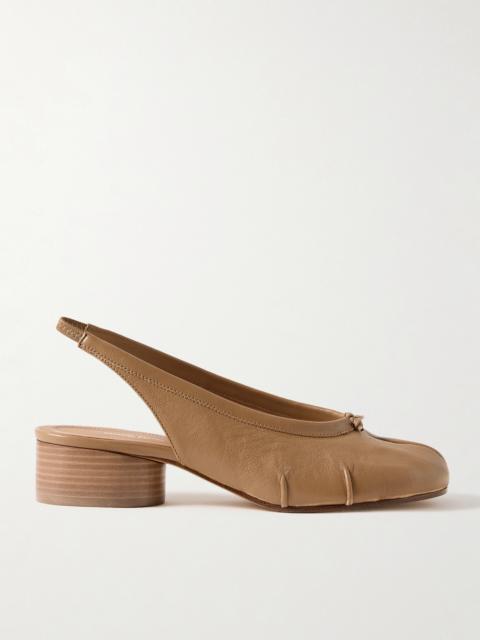 Maison Margiela Tabi Split-toe Leather Slingback Pumps