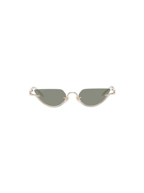 Gold Cat-Eye Sunglasses