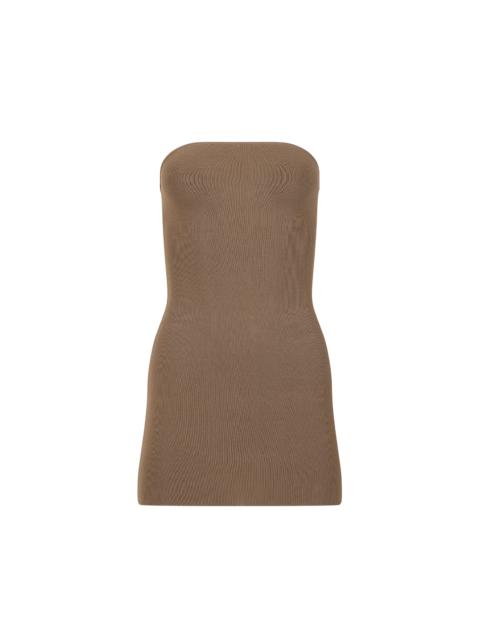 entire studios BANDEAU MINI DRESS TAN