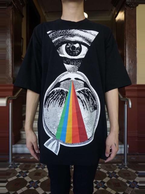 UNDERCOVER Undercover SS18 Black Eyes SN Spiritual Noise Print Oversized Cotton T-Shirt
