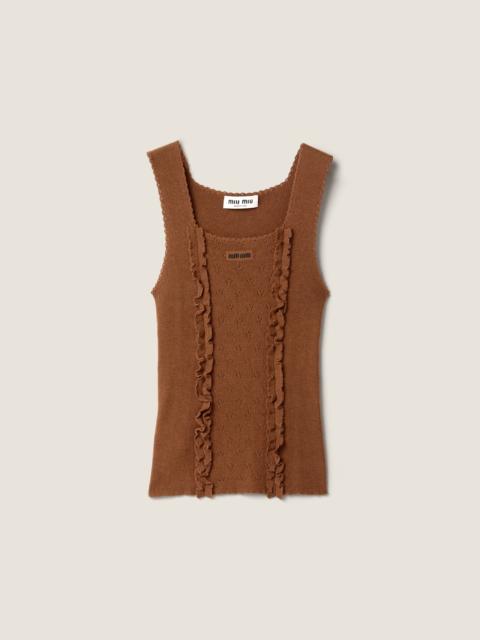 Miu Miu Cashmere and silk top
