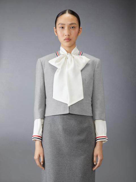 Thom Browne Wool Flannel Bow Cardigan Jacket