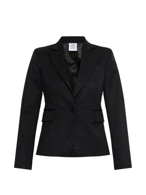 VETEMENTS button wool blazer