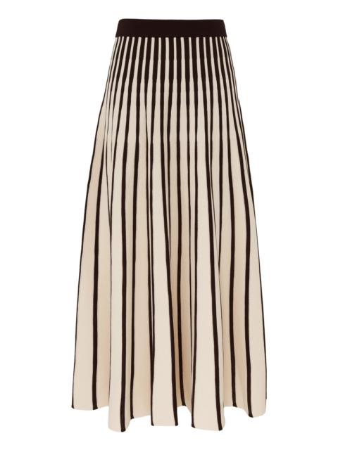 Zimmermann CLASH STRIPE MIDI SKIRT