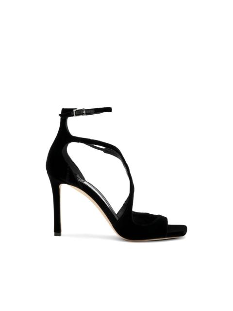 JIMMY CHOO Azia square toe strap sandals