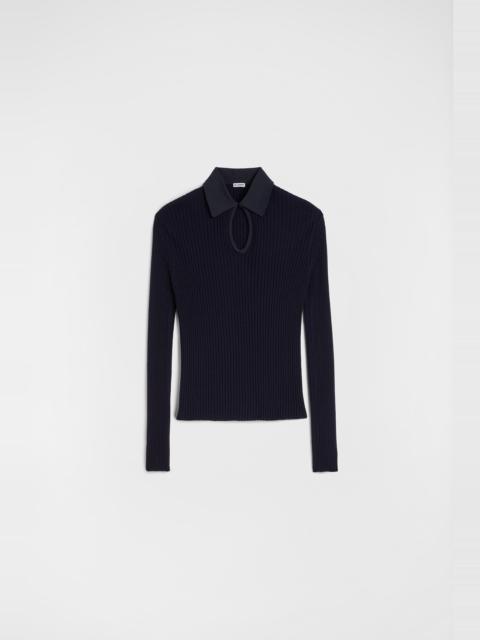 Jil Sander Wool Knit Polo T-Shirt