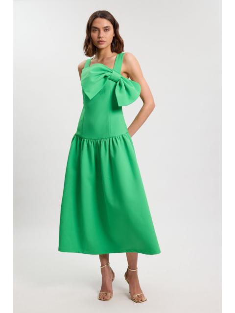 KAREN MILLEN Bow Detail Drop Waist Midi Dress