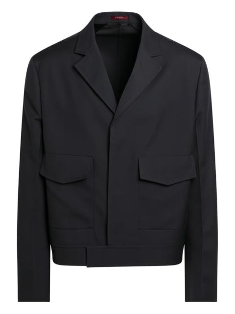GUCCI single-breasted patch-pocket jacket