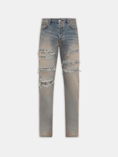 AMIRI AMIRI SNAKE STUD SLIM JEAN