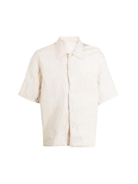 Box cotton short-sleeve shirt