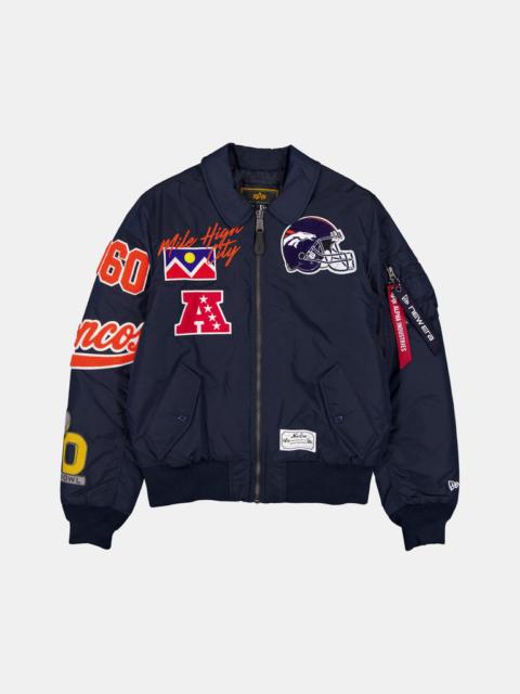 Nike DENVER BRONCOS X ALPHA X NEW ERA MA-1 COLLARED BOMBER JACKET
