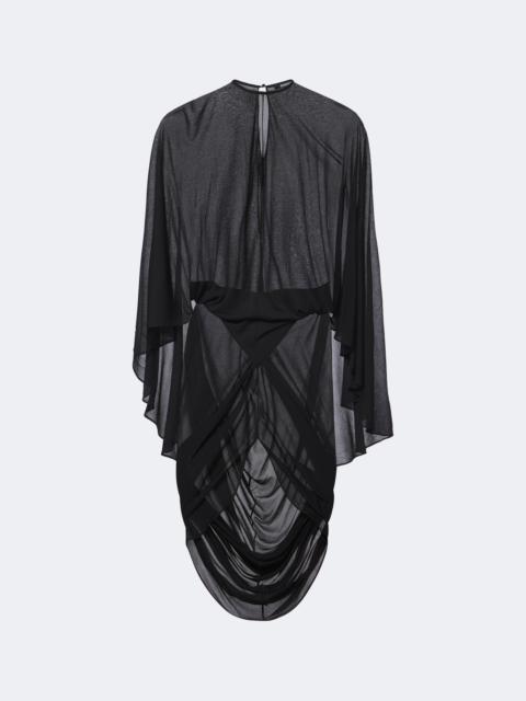 JACQUEMUS Noche sheer crêpe jersey midi dress