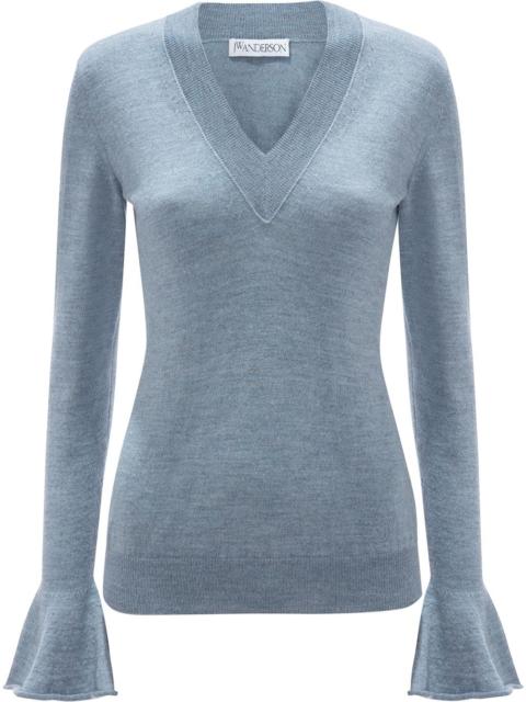 JW Anderson flared-cuff logo pullover