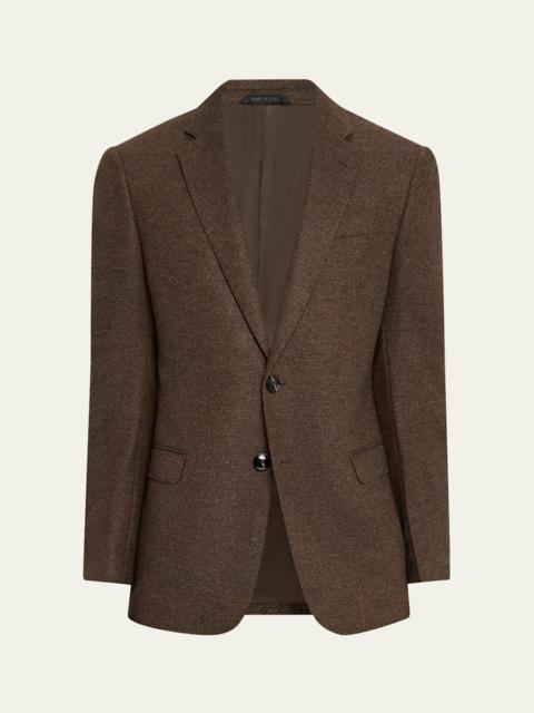 Men's Textured Wool and Cashmere G Line Sport Coat