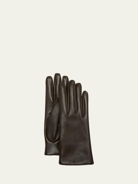 SAINT LAURENT YSL Vintage-Style Slit Gloves