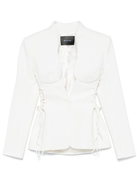 MUGLER laced-up jacket