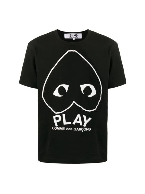 Comme des Garçons PLAY crew neck logo print T-shirt