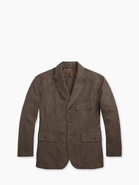 RRL by Ralph Lauren RRL UNCONSTRUCTED WOOL-BLEND BLAZER VINTAGE BROWN