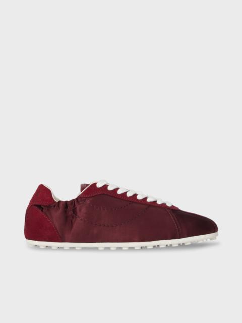 Paul Smith Women's Burgundy 'Bizou' Trainers