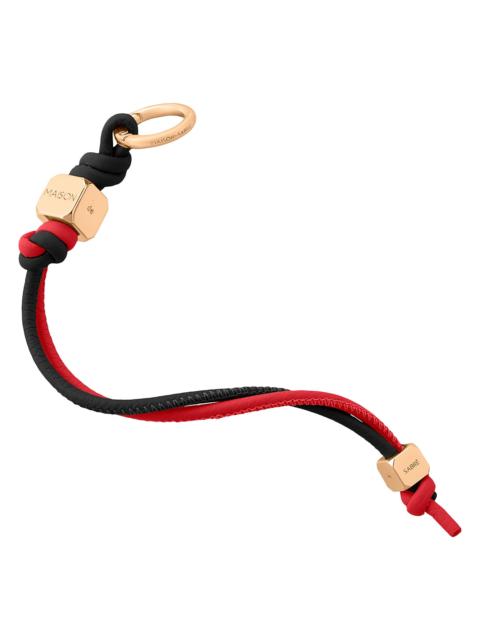 MAISON de SABRÉ Women's Leather Wristlet Charm - Rouge Noir