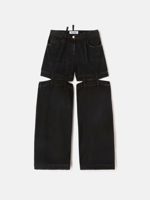 THE ATTICO ''ASHTON'' BLACK LONG PANTS