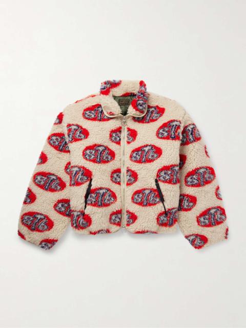 Kapital Drizzler Cropped Printed Fleece Jacket