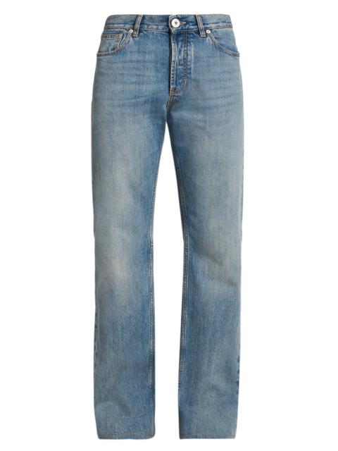 Alexander McQueen Men's Francis Straight-Leg Jeans - Blue Washed