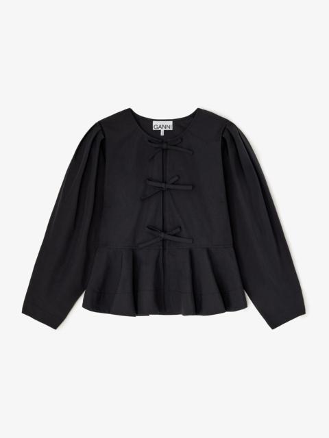 GANNI BLOUSE IN COTTON POPLIN