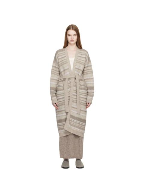 LAUREN MANOOGIAN SSENSE Exclusive Gray Jacquard Long Cardigan