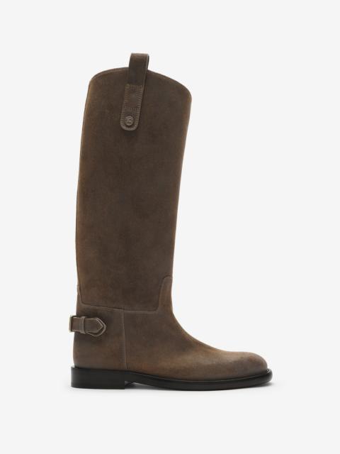 Burberry Suede Cavalier Boots